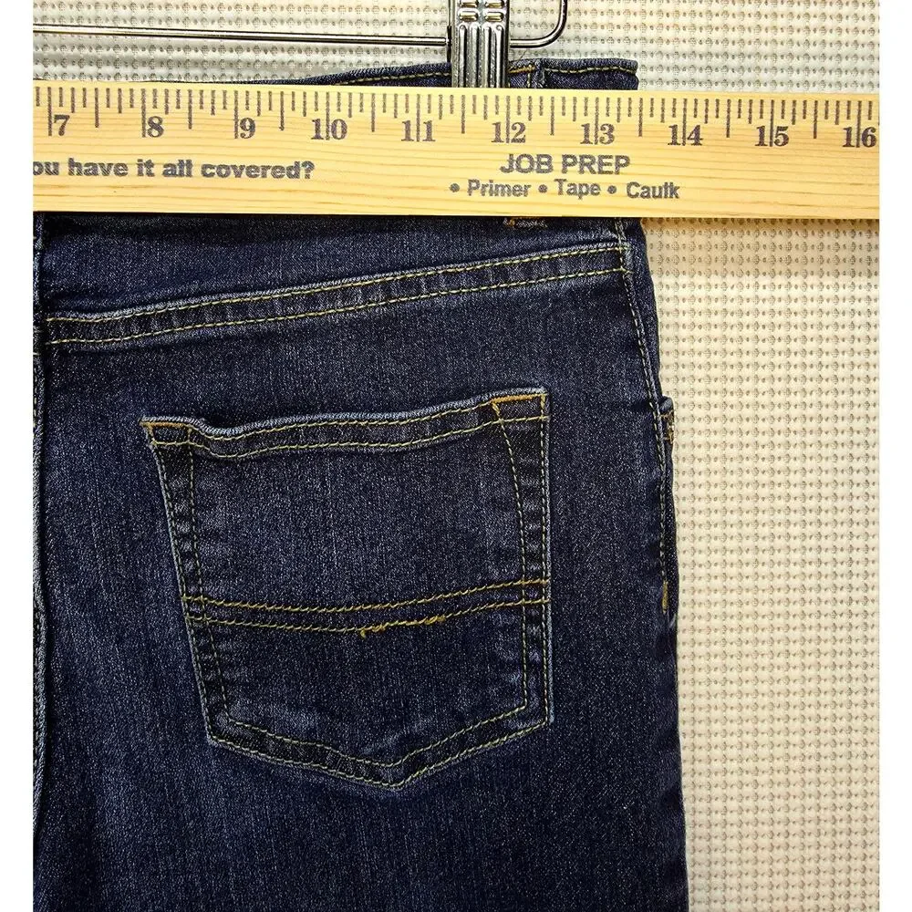 OshKosh B'gosh Boys Classic Straight Leg Jeans Dark Wash Stretch 12R Adjustable